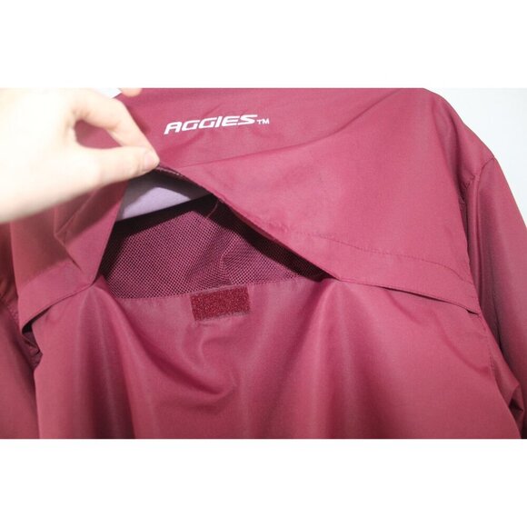 Texas A&M Aggies Colosseum Athletics Wind Jacket Mens XXL Red Full Zip Sporty - Picture 7 of 11